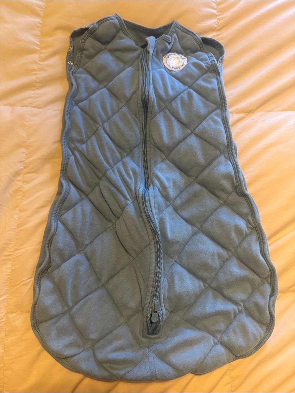 Cozy Quilted Blue Baby Sleep Sack - dreamland baby